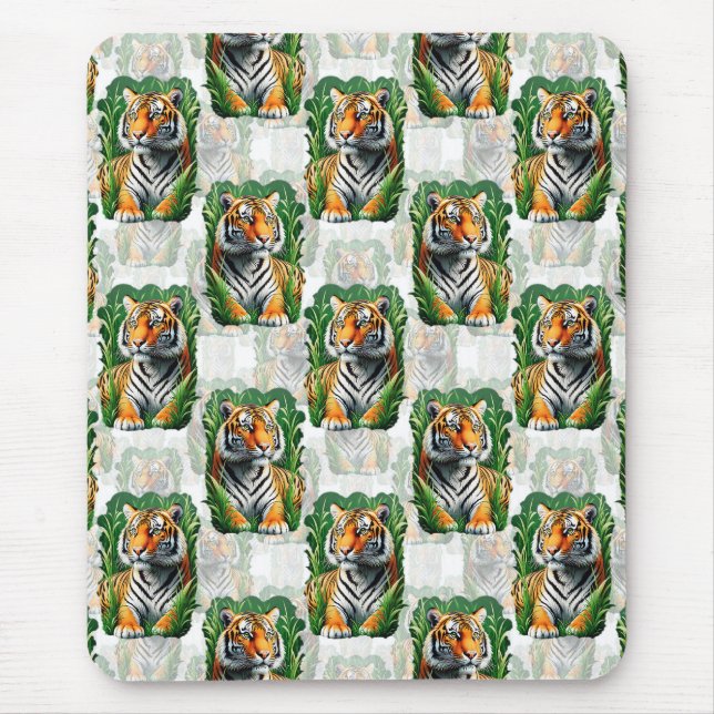 Tiger-Muster Mousepad (Vorne)