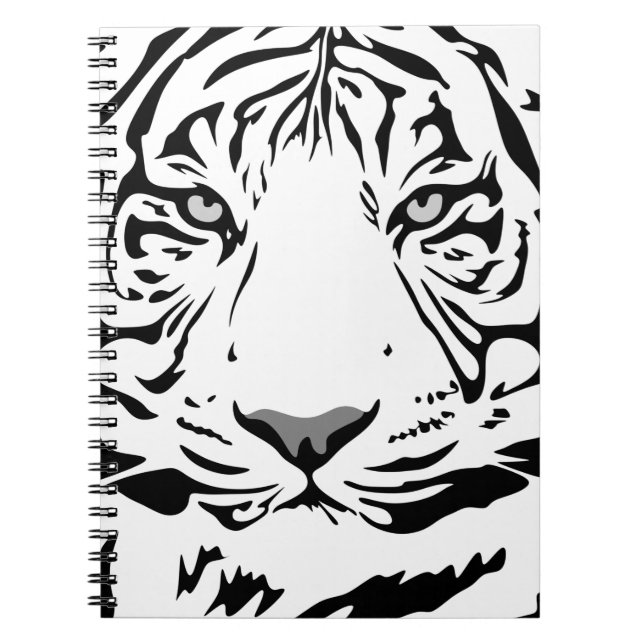 Tiger-Muster Notizblock (Vorderseite)