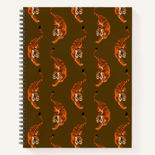 Tiger Muster Notizbuch