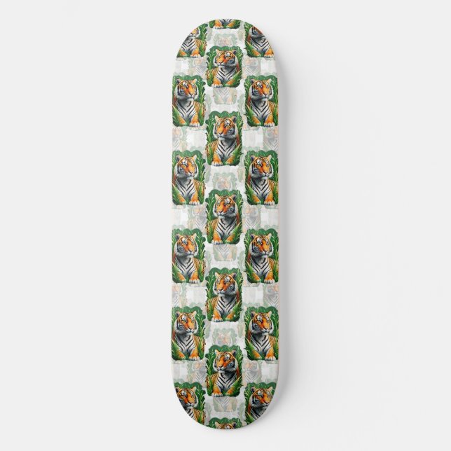 Tiger-Muster Skateboard (Vorderseite)