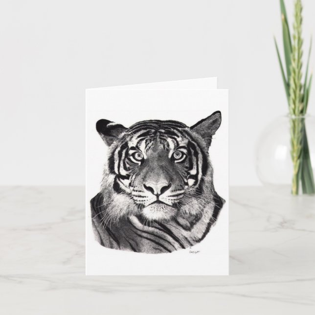 Tiger mustert Anmerkungs-Karte Karte (Vorderseite)