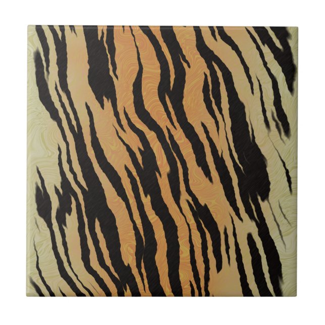 Tiger nahtloser Muster Textur Hintergrund Fliese (Vorderseite)