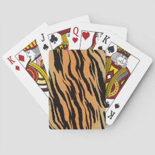 Tiger nahtloser Muster Textur Hintergrund Spielkarten