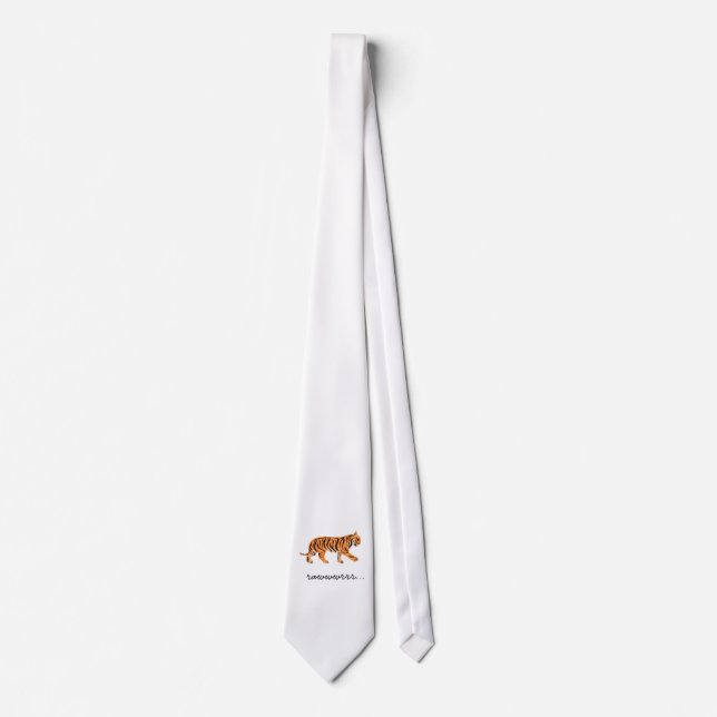 Tiger Neck Tie Krawatte (Vorderseite)