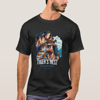 Tiger Nest Kloster Bhutan Paro Himalayan Cultu T-Shirt