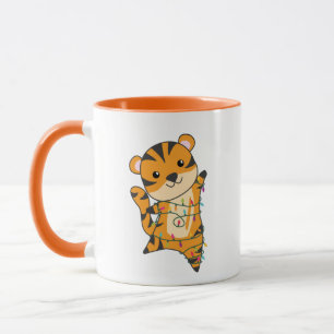 Tiger Noël Neige hiver Animaux Tiger Mug