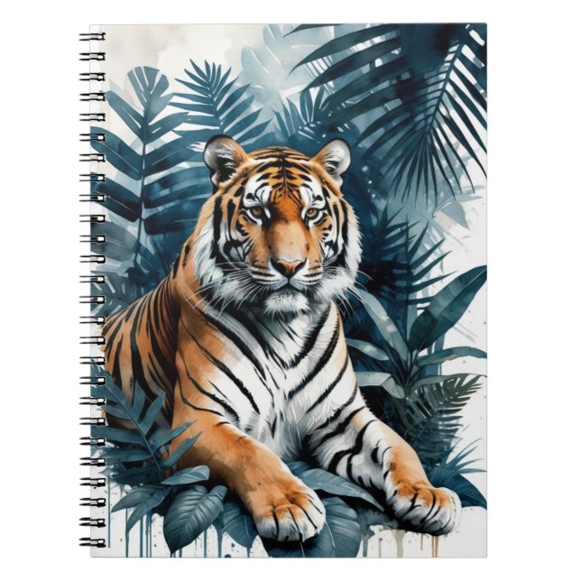 Tiger | Notebook-Journal Notizblock (Vorderseite)