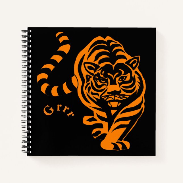 Tiger Notizbuch (Vorderseite)