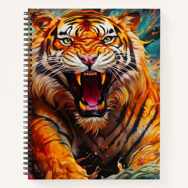 Tiger Notizbuch (Vorderseite)
