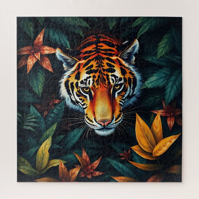 “Tiger of Mine” – Colourful Tiger Portrait (Vertikal)