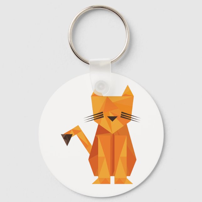 Tiger Oragami Schlüsselanhänger (Vorderseite)