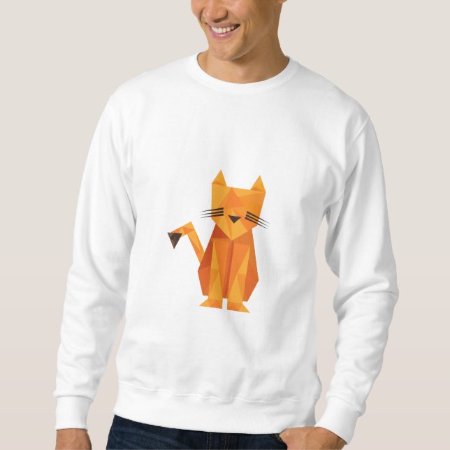 Tiger Oragami Sweatshirt (Vorderseite)