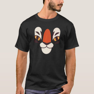 Tiger-Outfit Raubkatze Halloween-Tiger-Kostüm  T-Shirt