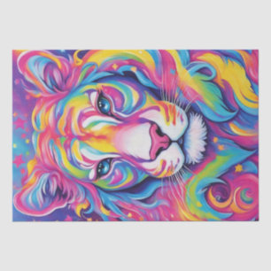 Tiger-Palette: farbenfrohe Tiger-Dekoupage, Seidenpapier