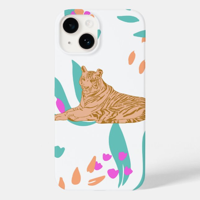 Tiger Parade Case-Mate iPhone 14 Hülle (Rückseite)