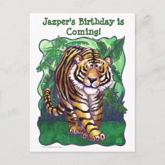 Tiger-Party-Center Einladungspostkarte