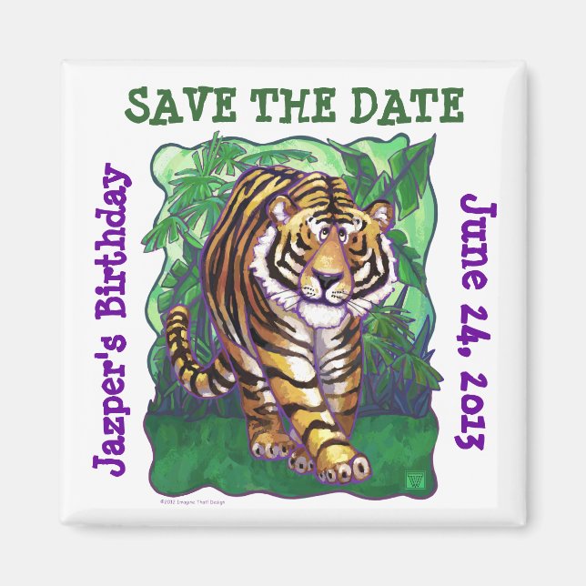 Tiger Party Zentrum Magnet (Vorne)