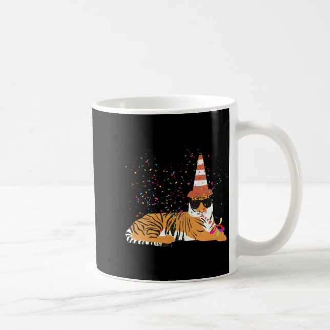 Tiger Partying Animals Having A Party  Kaffeetasse (Rechts)