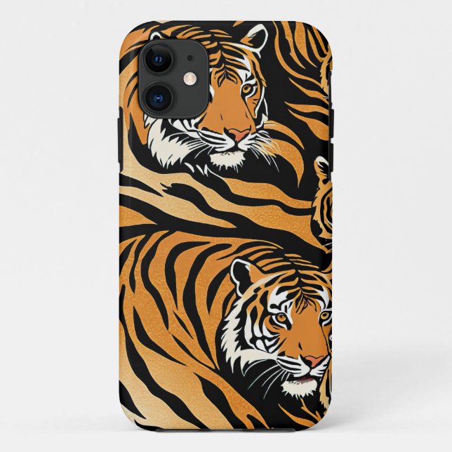 Tiger Pattern Case-Mate iPhone Hülle (Rückseite)