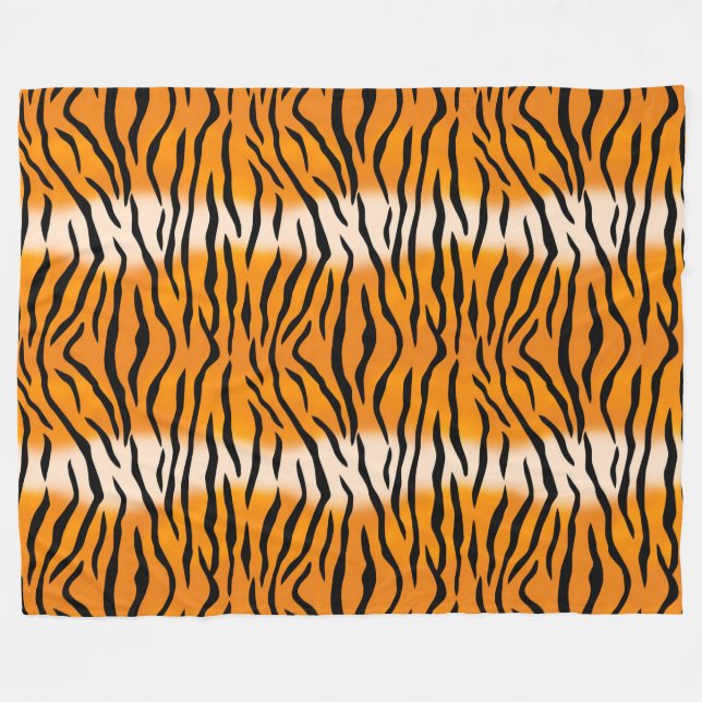 Tiger Pattern Fleecedecke (Vorderseite (Horizontal))