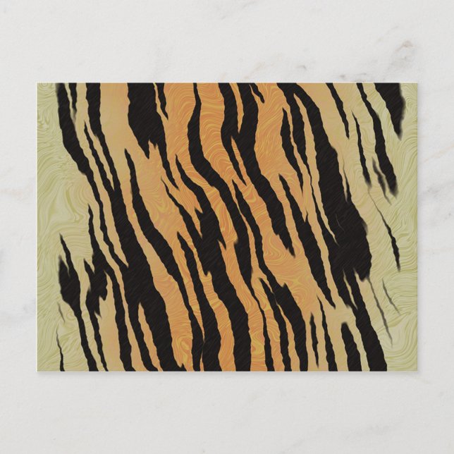 Tiger Pattern Postkarte (Vorderseite)