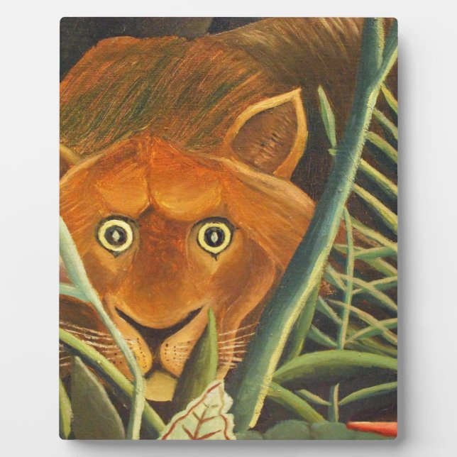 Tiger Peeking Out From Grass By Henri Rousseau Fotoplatte (Vorderseite)