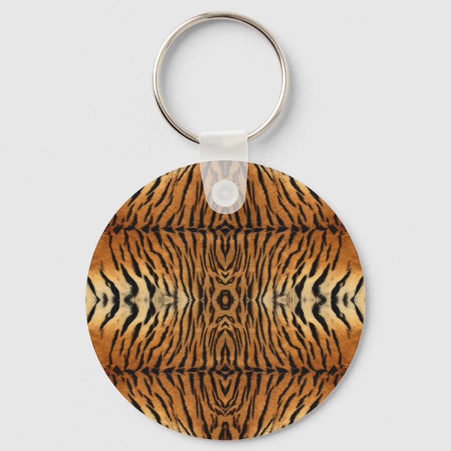Tiger-Pelzmuster Schlüsselanhänger (Vorderseite)