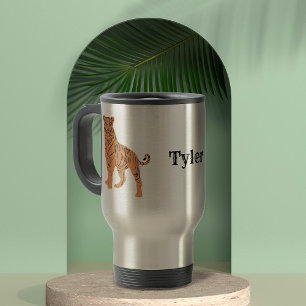 Tiger Personalisiert Reisebecher