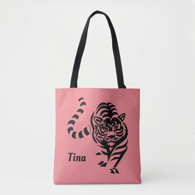 Tiger Personalisierte Tasche (Vorderseite)