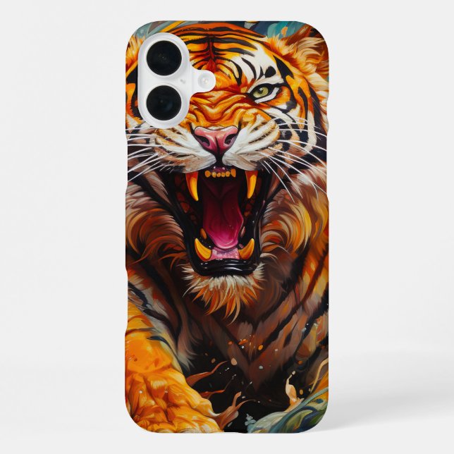 Tiger Phone Case iPhone 16 Plus Hülle (Rückseite)