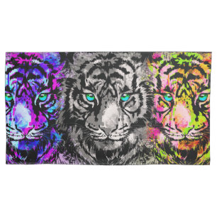 Tiger Pillowcase - 3 Coole Tiger Heads Kissenbezug