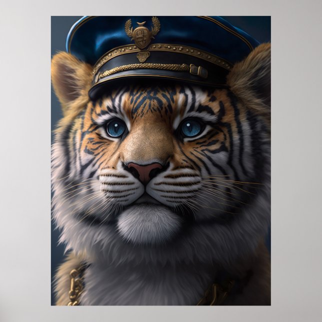 Tiger Pilot Captain Poster (Vorne)