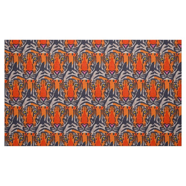 Tiger - Polyester-Webstoff Stoff (Fat Quarter (45,7 x 55,9 cm))