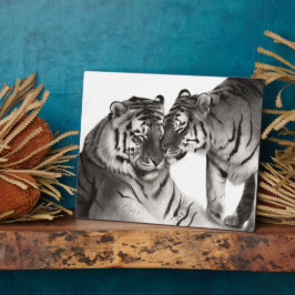 Tiger - Portrait der handbemalten Wildtiere Fotoplatte
