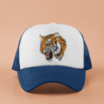 Tiger Portrait Imitats Sequin Look Trendy Truckerkappe<br><div class="desc">Dieses Design kann durch Auswahl der Option Design bearbeiten personalisiert werden. Sie können auch auf andere Gegenstände übertragen. Kontaktieren Sie mich unter colorflowcreations@gmail.com oder nutzen Sie die Chat-Option oben auf der Seite, wenn Sie dieses Design auf einem anderen Produkt haben möchten oder Hilfe bei diesem Design benötigen. Ich kann bei...</div>