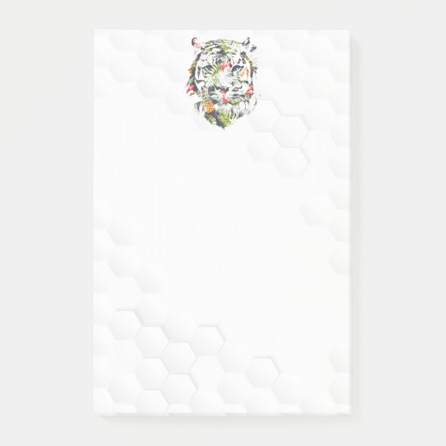 TIGER Post-It Notizen - Tropisches Muster (Vorderseite)