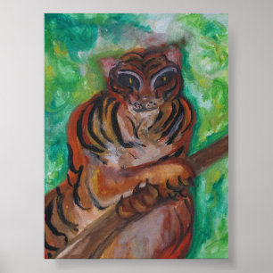 TIGER POSTER PAR L'ARTISTE PAULA REILLY.