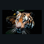 Tiger Poster Print - Pop Art Poster<br><div class="desc">Das Gesicht der Tiger-Plakatdrucke - Motivierend Mut / Confidence Pop Art Tigers - Tiger Head / Portrait Digital Animal Artwork - Tiger Eyes Pop Art Image - Head of Tiger - Tiger Portrait - Wilde Tiger - Big Cats Digital Images</div>