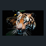 Tiger Poster Print - Pop Art Poster<br><div class="desc">Das Gesicht der Tiger-Plakatdrucke - Motivierend Mut / Confidence Pop Art Tigers - Tiger Head / Portrait Digital Animal Artwork - Tiger Eyes Pop Art Image - Head of Tiger - Tiger Portrait - Wilde Tiger - Big Cats Digital Images</div>