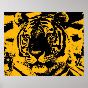Tiger Poster Print - Pop Art Style Tigers Poster