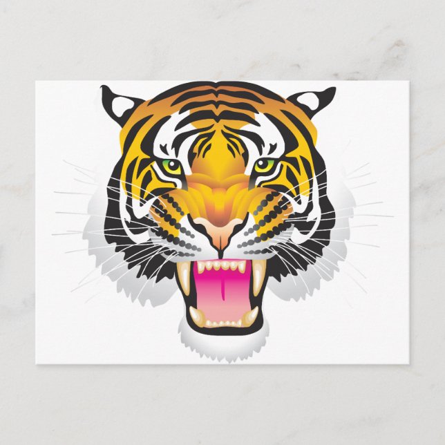 Tiger Postkarte (Vorderseite)