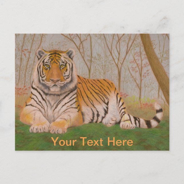 Tiger Postkarte (Vorderseite)