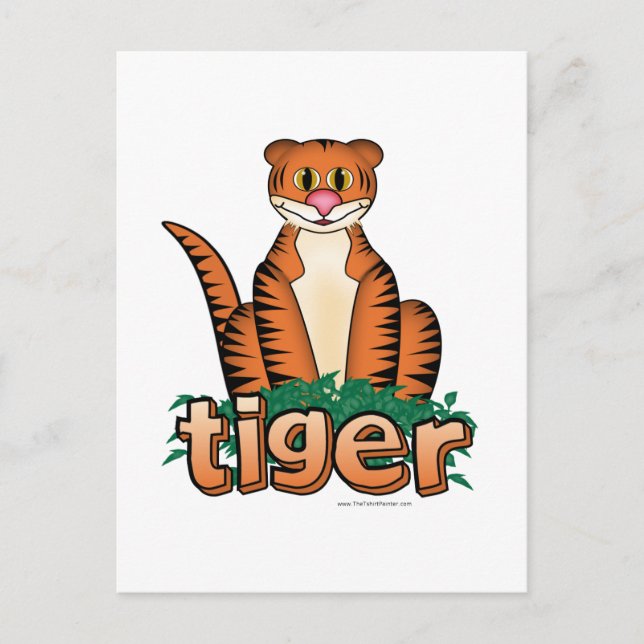 TIGER! POSTKARTE (Vorderseite)