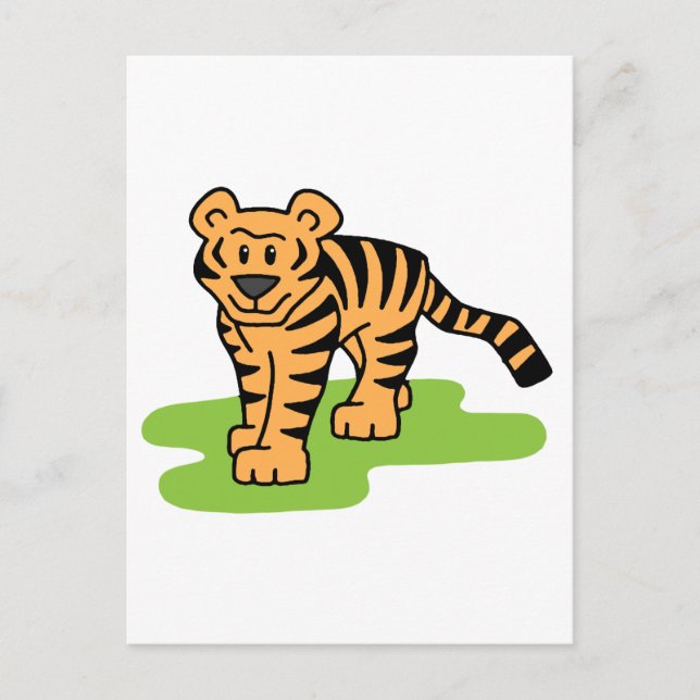 Tiger Postkarte (Vorderseite)