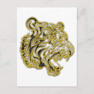 Tiger Postkarte