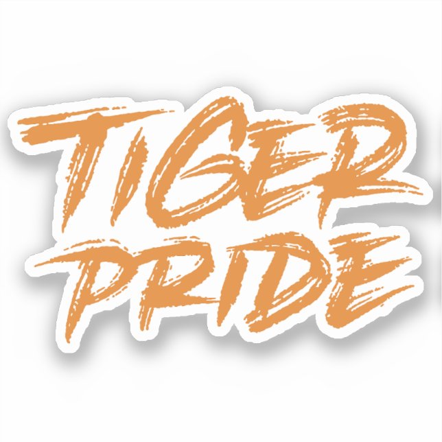 Tiger Pride Aufkleber (Vorderseite)