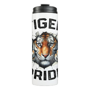 Tiger Pride Retro Tiger School Sportteam Thermosbecher