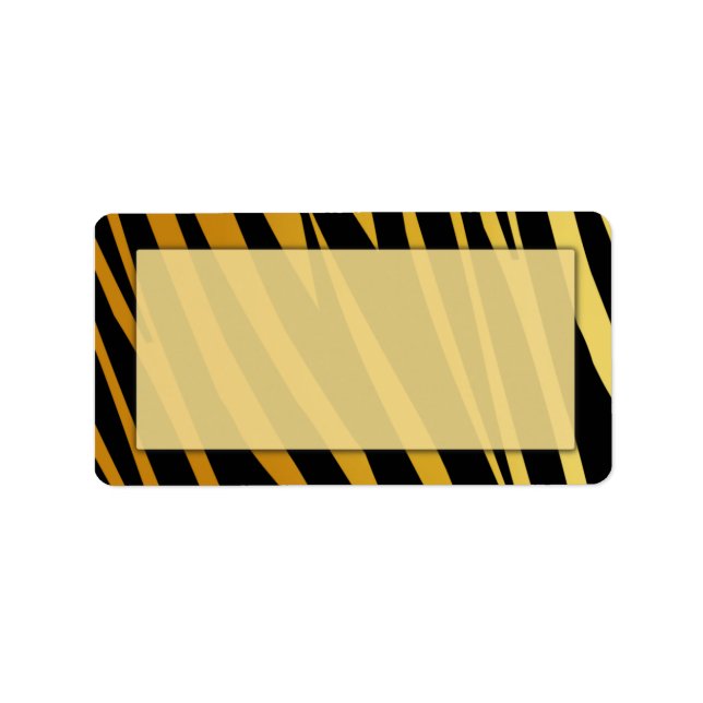 Tiger Print Address Labels Adressaufkleber (Vorne)