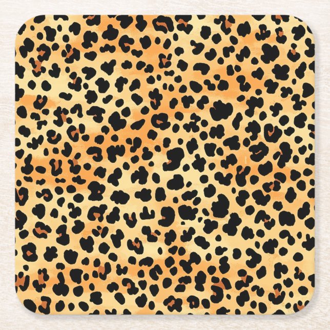 Tiger Print Drink Untersetzer (Vorderseite)