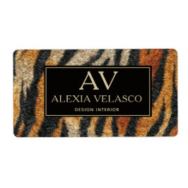 Tiger Print Elegant Wildlife Luxury